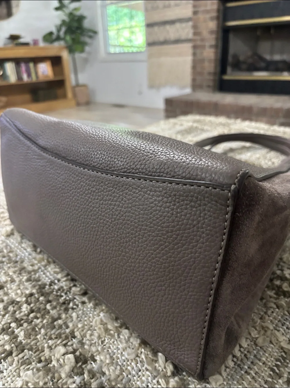 Tory Burch McGraw leather & suede shoulder bag Tote